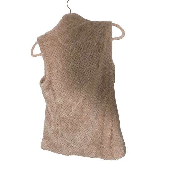 Calvin Klein Women's Suede Plush Blush Pink Vest Soft Girl Slavic Winter Russian - Picture 6 of 7